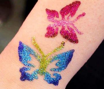 See more ideas about tattoos, glitter tattoo, glitter. Glitter tattoo party package - Clementine The Amazing Face ...