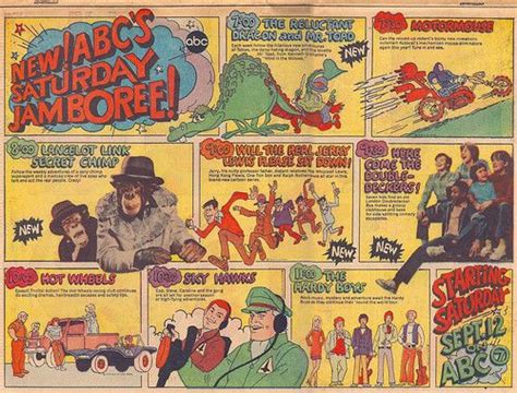 Abc Saturday Morning Cartoons Ad 1970 Saturday Morning Cartoons