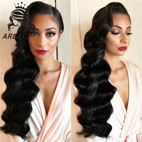 13x6 deep part 250 density lace front human hair wigs for black women natural unprocessed pre
