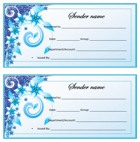 Free Gift Voucher Template Printable
