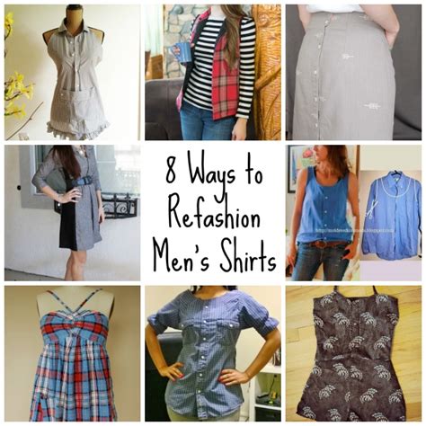 8 Ways To Refashion Mens Shirts Sewing