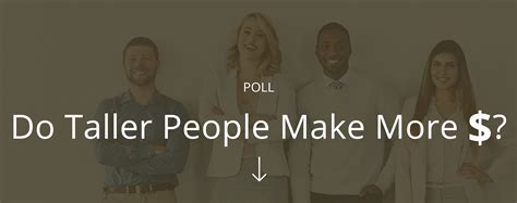 Poll Do Taller People Make More Money Annex Wealth Management