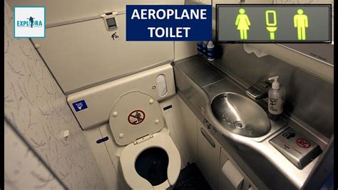 Inside View Of An Aircraft Toilet Flight Lavatory Youtube