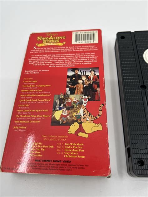 Vhs Disneys Sing Along Songs Mary Poppins I Love To Laugh Volume 9