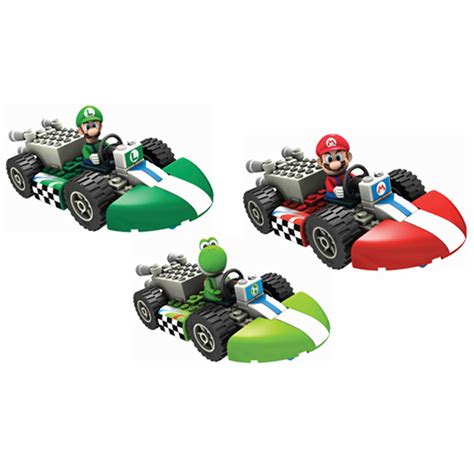 Knex Mario Kart Wii Mario Luigi And Yoshi Standard Kart Building Sets