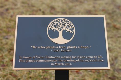 Cast Bronze Garden Plaque With Stake Memorial Garden Tree Flickr