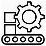 Icon Production Machinery Icons Line Manufacture Manufacturing