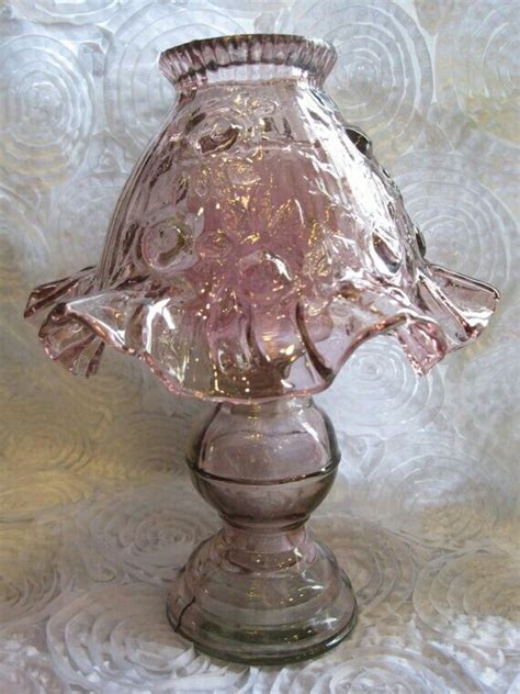 fenton amethyst fairy lamp fenton lamps fenton glassware vintage glassware vintage dishes