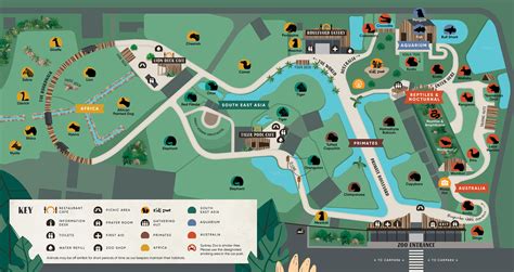 Sydney Zoo Zoo Map