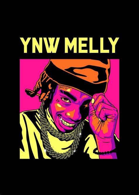 Ynw Melly Drip Poster Picture Metal Print Paint By Bugfx Displate