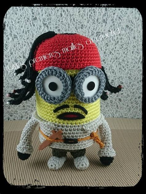 Minion Jack Sparrow Mes Premières Mailles Au Crochet