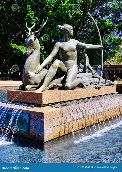 Bronze Female Statue Archibald Fountain Sydney Australia Stock Photo Image Of Australia