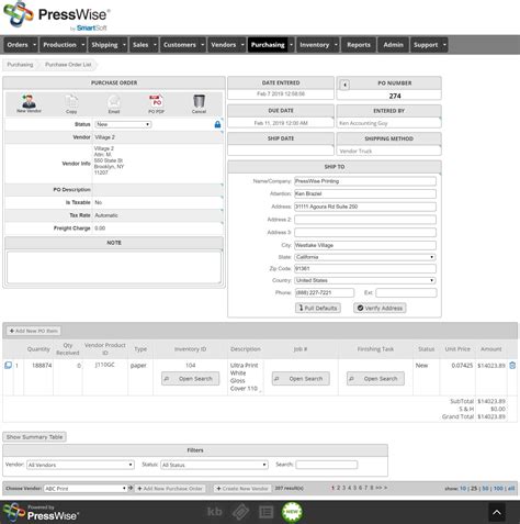 2 days ago · 1. Print MIS Inventory Management Software | PressWise