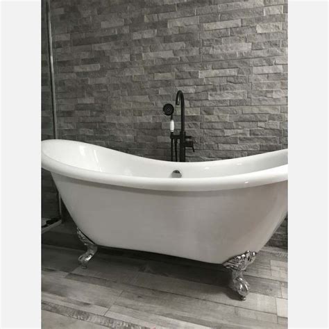 Ribera Grey Slate Effect Porcelain Wall Tile Tile Mountain Bathroom