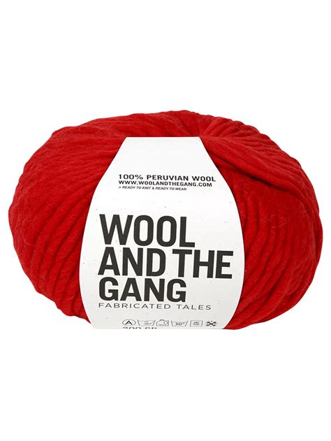 Wool And The Gang Crazy Sexy Super Chunky Yarn 200g Lipstick Red