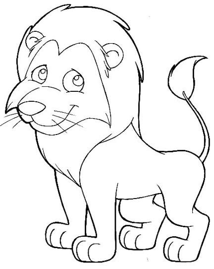 Fun With Lion Coloring Pages