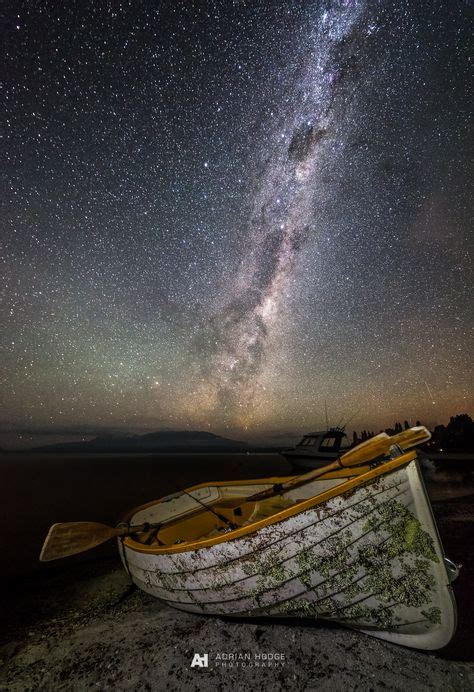 Galactic Row Boat Astrophotography Row Boat Photography
