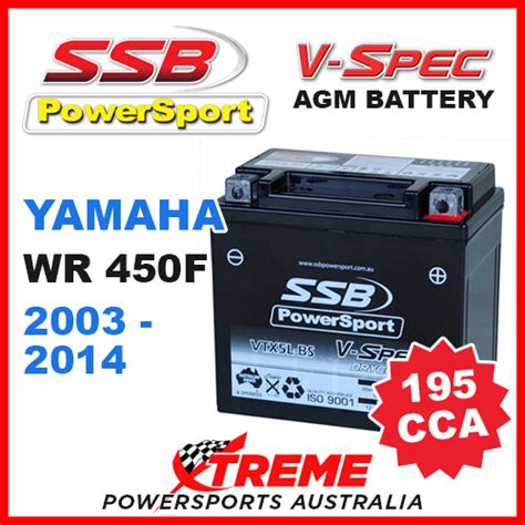 View and download yamaha wr450f(w) owner's service manual online. SSB 12V V-SPEC DRY CELL AGM 195 CCA BATTERY YAMAHA WR450F ...