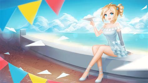 Cute Anime Girl Playing With Paper Planes Hd Anime 4k Wallpapers