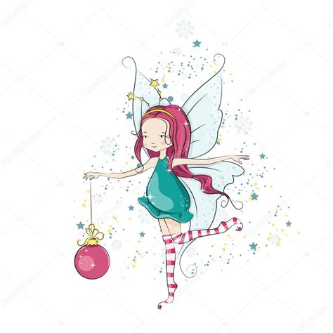 Cute Little Christmas Fairy Stock Vector Image By ©sivanova 56530815