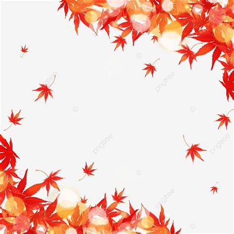 An Autumn Background With Red Leaves