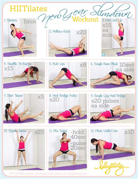 Day Challenge Wall Pilates Chart