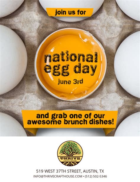 National Egg Day In Austin At Closed Thrive Craft House