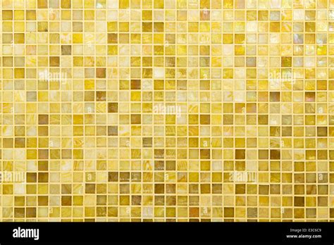 Texture Beautiful Yellow Modern Mosaic Tile On Wall Stock Photo Alamy