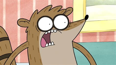 Image S3e04259 Rigby Screaming At The Wizard Inside The Housepng