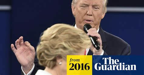 Trump Lashes Out Against Clinton In Bitter Debate Us News The Guardian