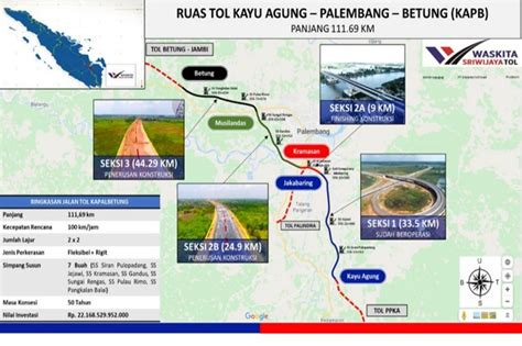 Tol Palembang Betung Banyuasin Seksi Dilanjutkan