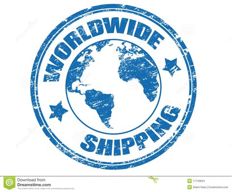 Worldwide Shipping Stamp Stock Images - Image: 17749824