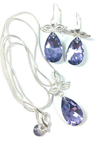 Silver models silver sets of sets. Glamorous Angels Purple Swarovski Crystal with Sterling ...