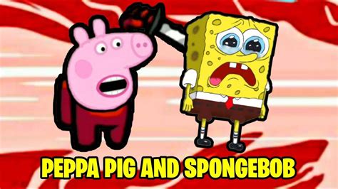 (Peppa Pig and SpongeBob) Among Us Astronomia Coffin Dance Meme - YouTube