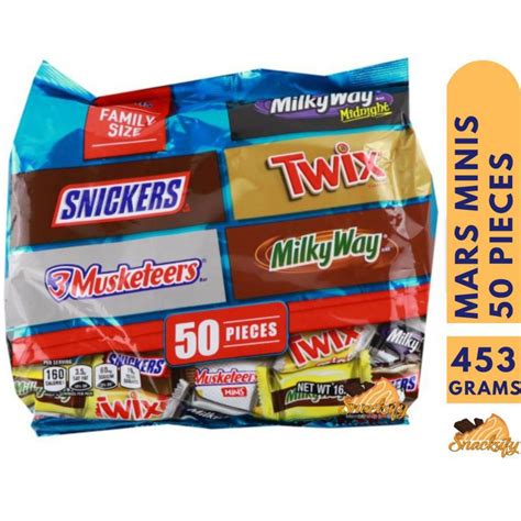 Mars Minis Favorites Chocolates 50 Pieces Assorted Minis Snickers