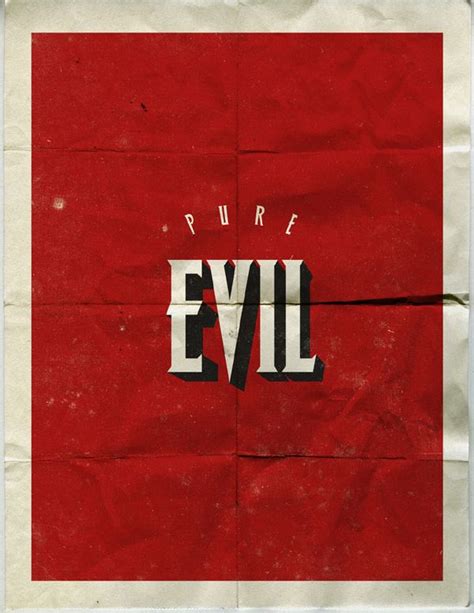 Pure Evil By Fabio Perez Pure Products Evil Typography Inspiration