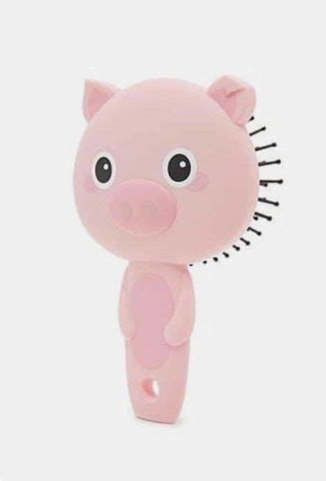 Tout Rose Piggly Wiggly Pig Decor Mini Pig Paddle Brush Miss Piggy