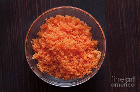 Minced Carrots In A Glass Bowl Photograph By Remus Rigo Pixels