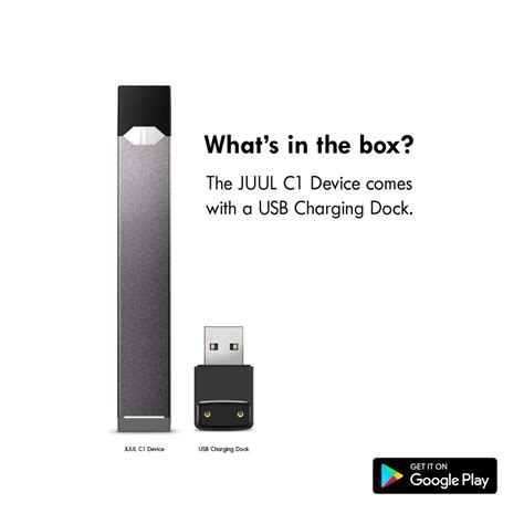 JUUL C1 Device Kit, Slate Grey, E-Cigarette (JUULpods not included/No 