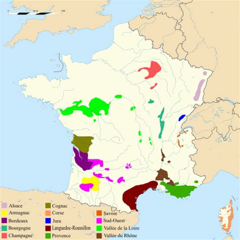 Carte Des Vignobles Français ≡ Voyage Carte Plan
