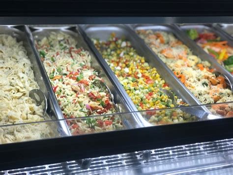 This couscous salad is inspired by north african cuisine, where these tiny grains are a staple ingredient. Salad Bar : Solfoods