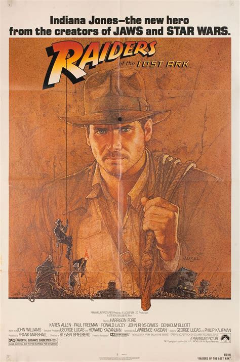 Raiders of the lost ark has been represented across a wide variety of merchandise, including comic books, video games, novels, lego sets, action figures and vehicles, playsets, candles, and board games. Raiders of the Lost Ark 1981 U.S. One Sheet Poster ...