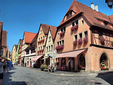 Rothenburg Street Scene The Former Free Imperial City Of R Flickr