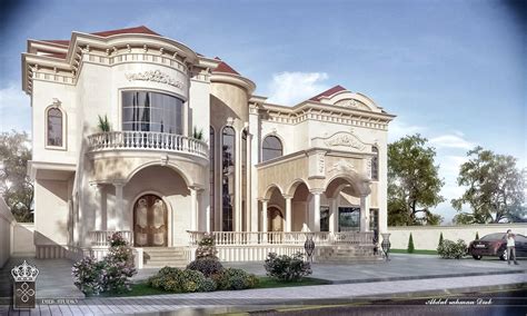 New Classic Villa In Saudi Arabia On Behance House Styles New