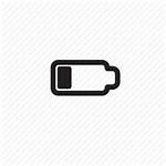 Battery Bar Icon Computer Outline Low Vectorified