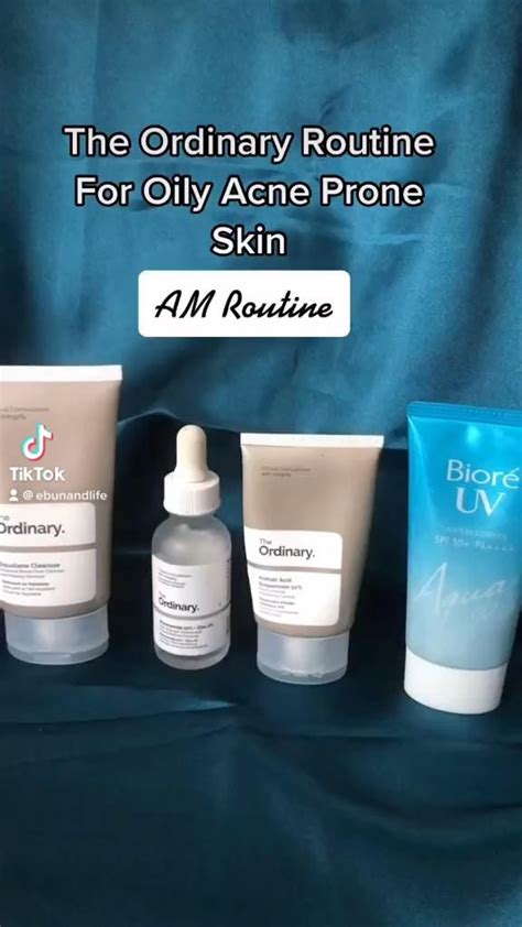 The Ordinary Skincare Routine For Oily Acne Prone Skin Video In 2021
