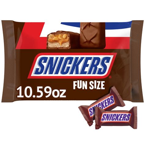 Snickers Chocolate Candy Bars Fun Size 1059 Oz