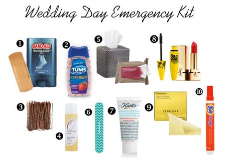 Wedding Day Emergency Kit Roc The Party