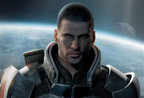 Commander Shepard Male Face Art Mass Effect 3 Art Gallery