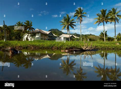 Abandoned Sheraton Hotel Rarotonga Cook Islands South Pacific Stock